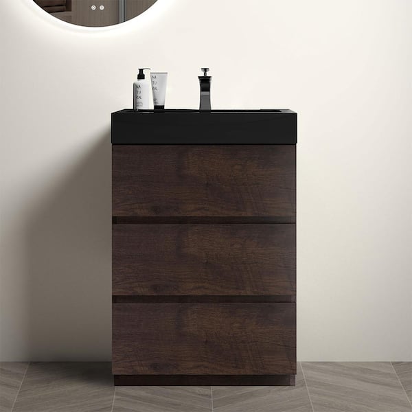 MYCASS 24 in. W x 18.1 in. D x 37 in. H Freestanding Bath Vanity in ...