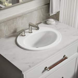 うずまき KOHLER Pennington Vitreous China Drop-In Oval White Bathroom