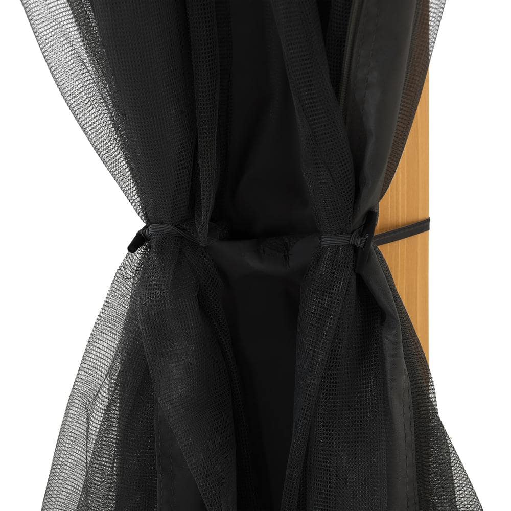 Sunjoy Black Weather-Resistant Mosquito Netting for 12' x 20' Gazebos