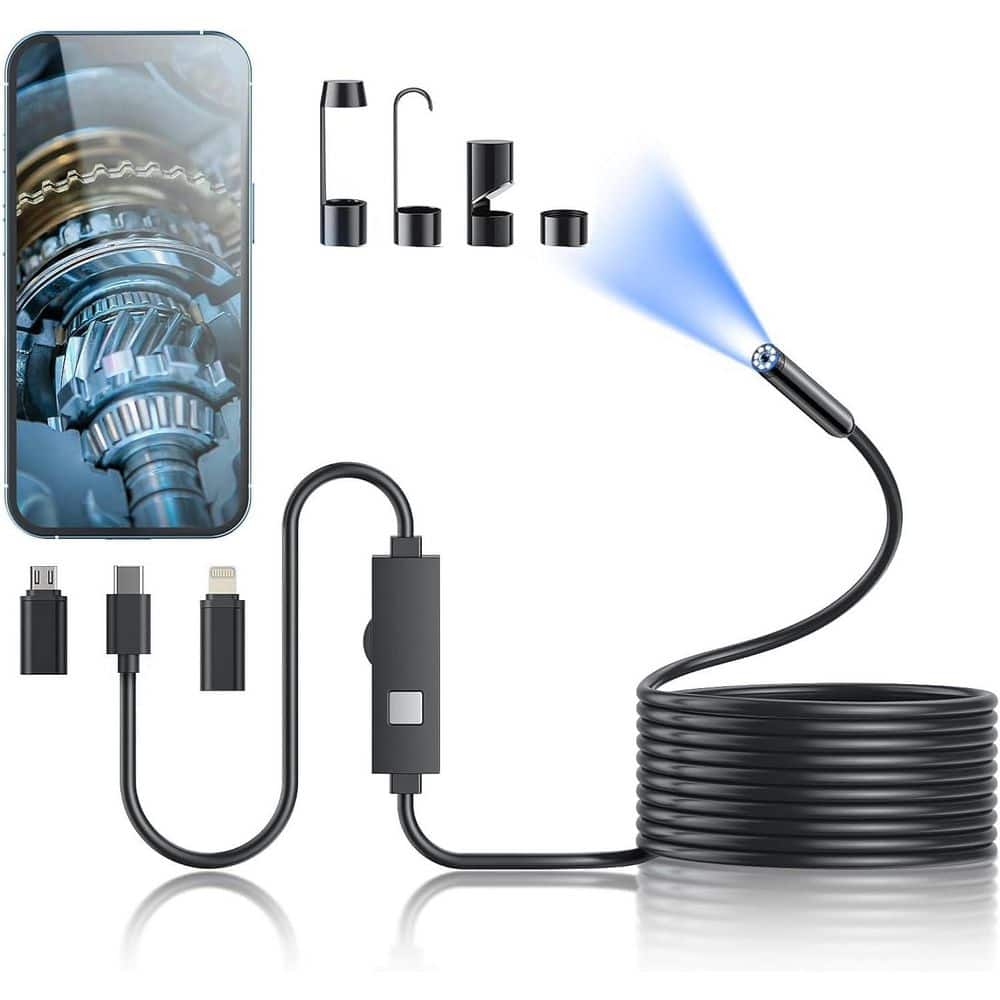 Endoscope Camera with Light, 1920P HD Borescope Tools with 8 Adjustable LED Lights for iOS and Android price history on PriceWatchPro