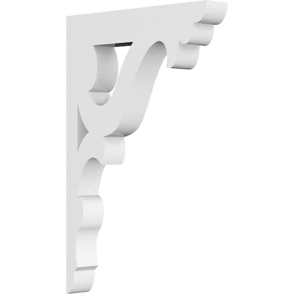 Ekena Millwork 5/8 in. W x 6 in. H x 4 in. D PVC Cornelia Bracket