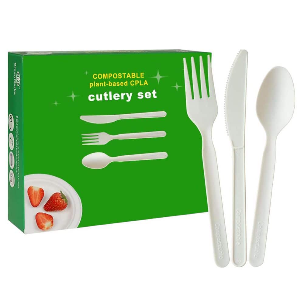 150 Count 7 in. Heavy-Duty Compostable Utensils, 50 Forks 50 Spoons 50 Knives price history on PriceWatchPro