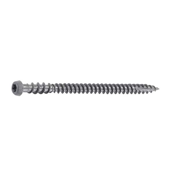 TrapEase 3 Deck Screws for Trex Select Decking - 2-1/2 inch color matched deck screws - Pebble (75 Pack)