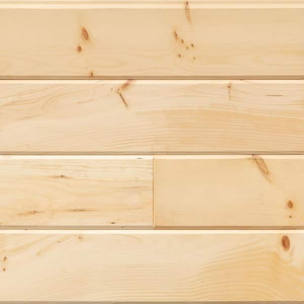 Kimberly Bay . 75 in. x 5.5 in. x 72 in. Smooth Finish Pine Tongue and Groove Boards Clear (8-piece box)