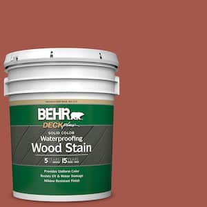 5 gal. #PPU2-15 Cajun Red Solid Color Waterproofing Exterior Wood Stain