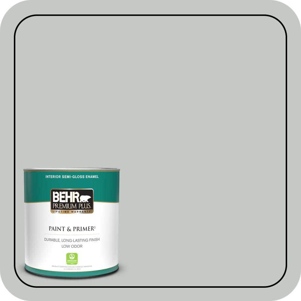 1 qt. #BNC-07 Frosted Silver Semi-Gloss Enamel Low Odor Interior Paint & Primer price history on PriceWatchPro