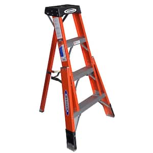 4 ft. Fiberglass Tripod Step Ladder with 300 lb. Load Capacity Type IA Duty Rating