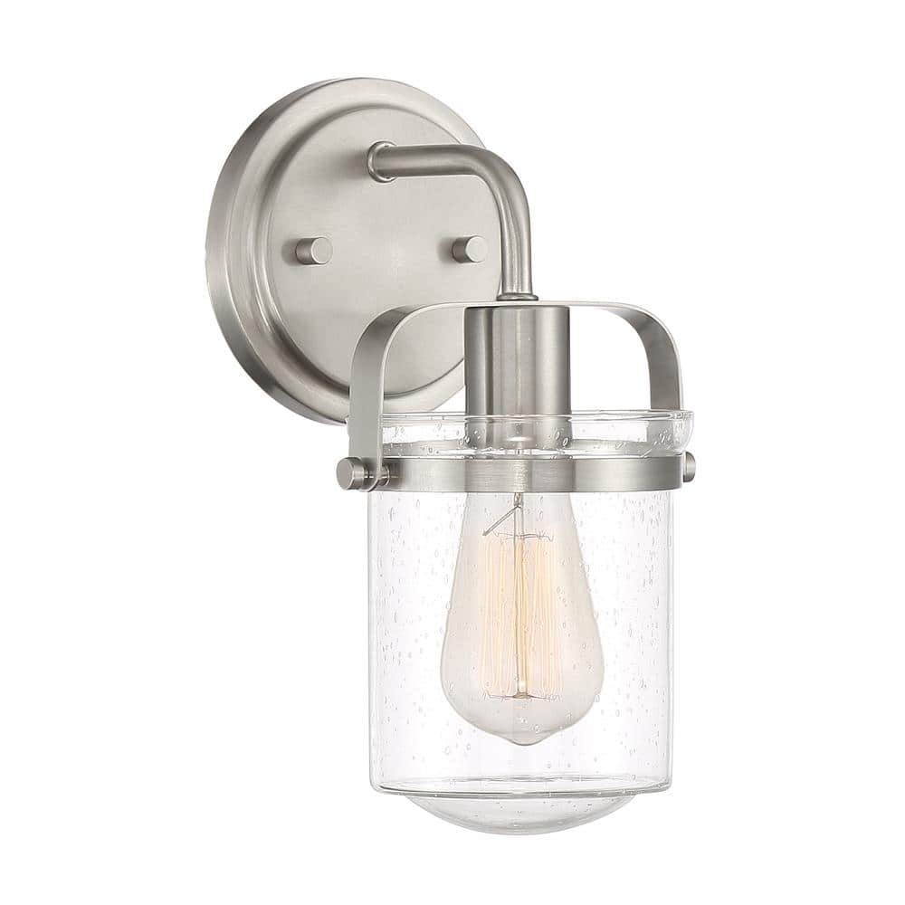 Jaxon Brushed Nickel 6.75" Direct Wired Wall Sconce