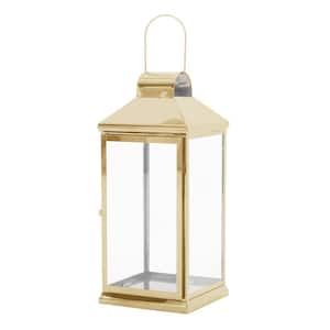 Alpine Corporation 28 in. Tall Outdoor Battery-Operated Lantern with LED  Lights, White IVY100HH-L - The Home Depot