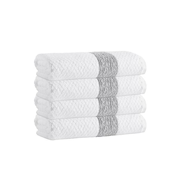 Unbranded Anton 4 pcs White Turkish Cotton Hand Towels