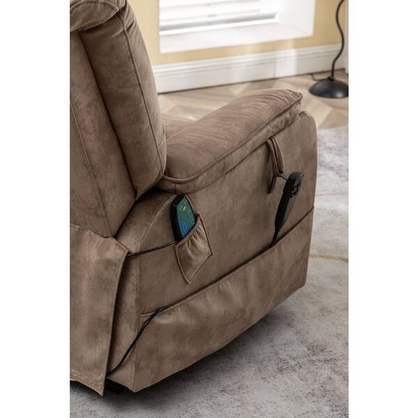 aisword Exclusive Big and Tall Velvet Power Lift Recliner Chair 