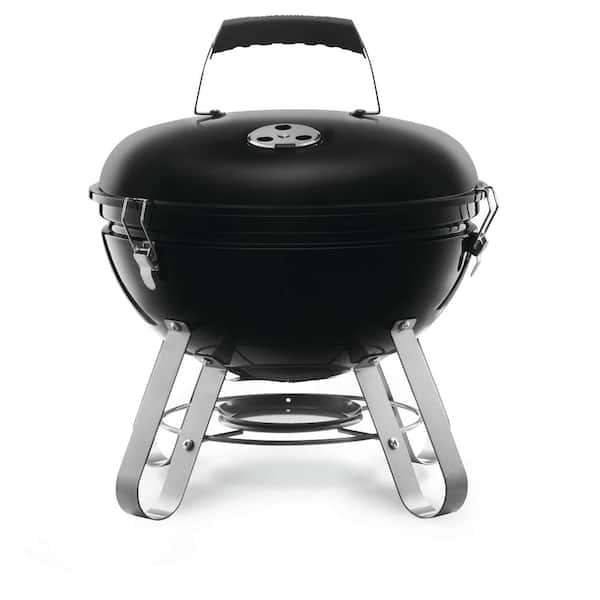 NK14 Portable Charcoal Kettle Grill in Black