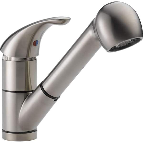 Peerless Core Single Handle Pull-Out Sprayer Kitchen Faucet in Stainless Steel