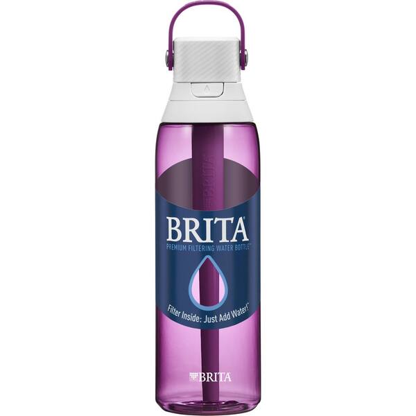 Aazon.co: Brita Hard-Sided Plastic Preiu Filtering Water Bottle