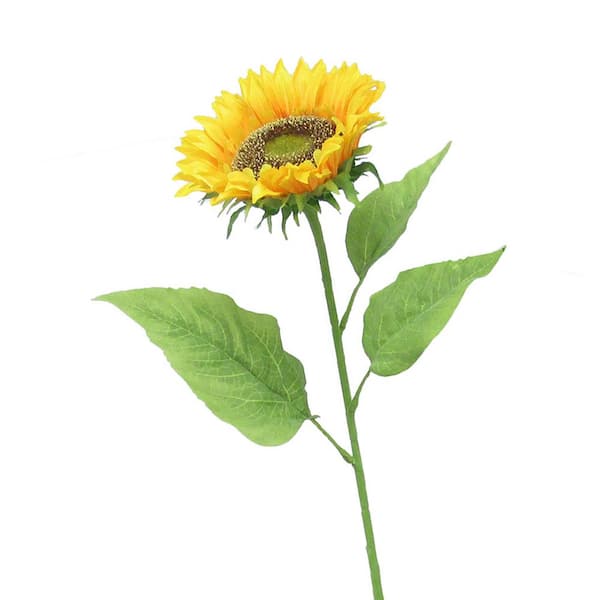 29 .5 in. Deluxe Yellow Artificial Sunflower Stem (Set of 3)