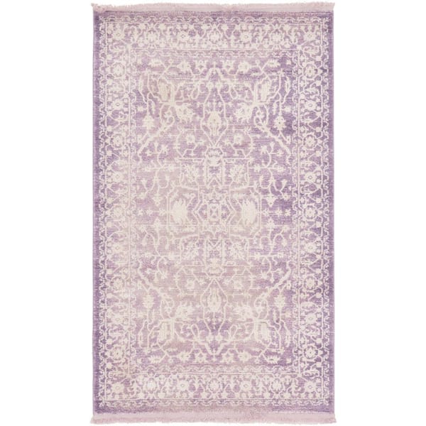 Unique Loom New Classical Olympia Purple 3' 3 x 5' 3 Area Rug