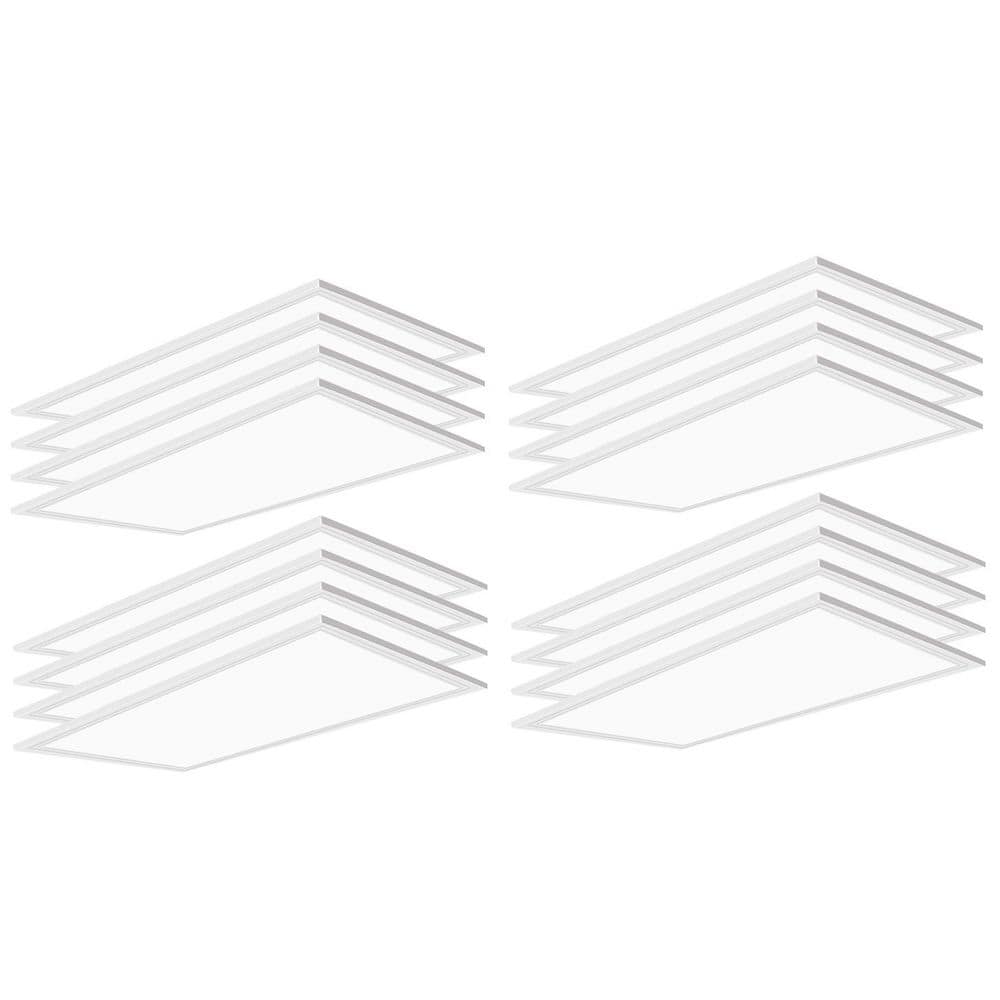 2 ft. x 4 ft. 7800 Lumens Integrated LED Panel Light, 5000K White Color (16-Pack) price history on PriceWatchPro