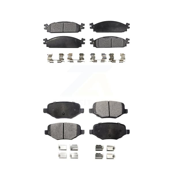 TEC Front Rear Ceramic Brake Pads Kit For 2009-2010 Lincoln MKS KTC-100170
