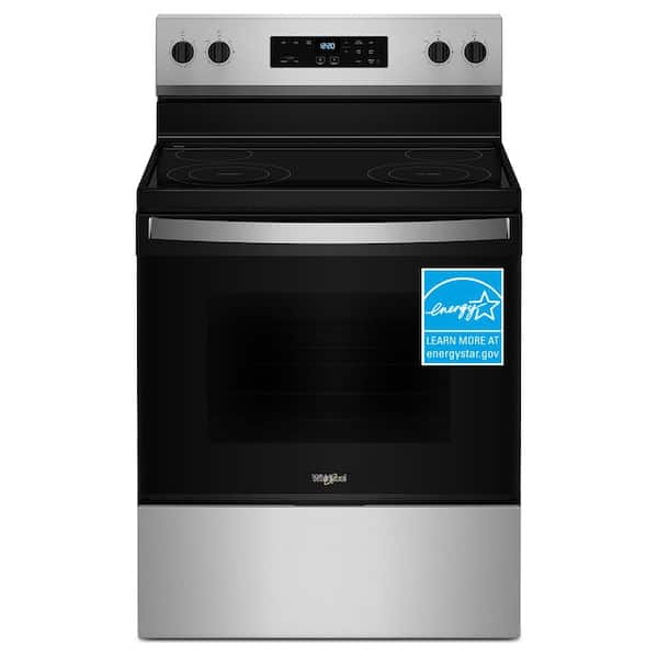 30 in. 4 Burner Element Freestanding Electric Range in Stainless Steel with Thermal