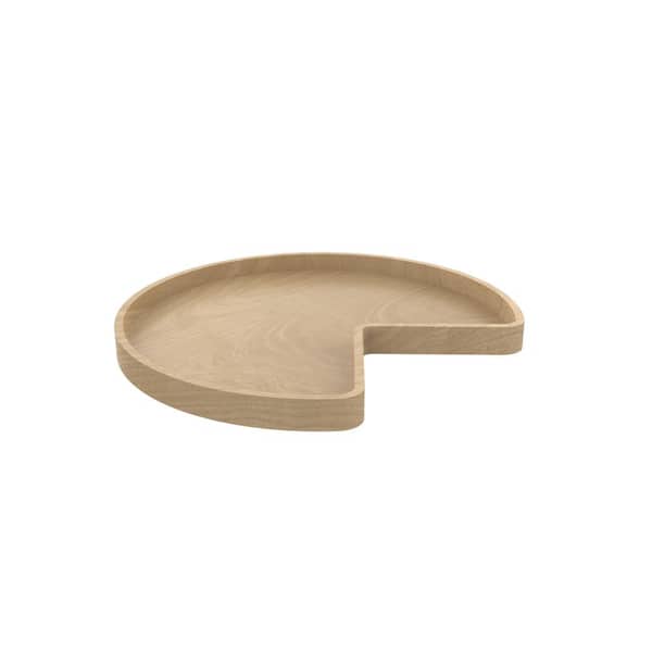 Rev-A-Shelf 28 in. Banded Wood Kidney Lazy Susan with Steel Bearing