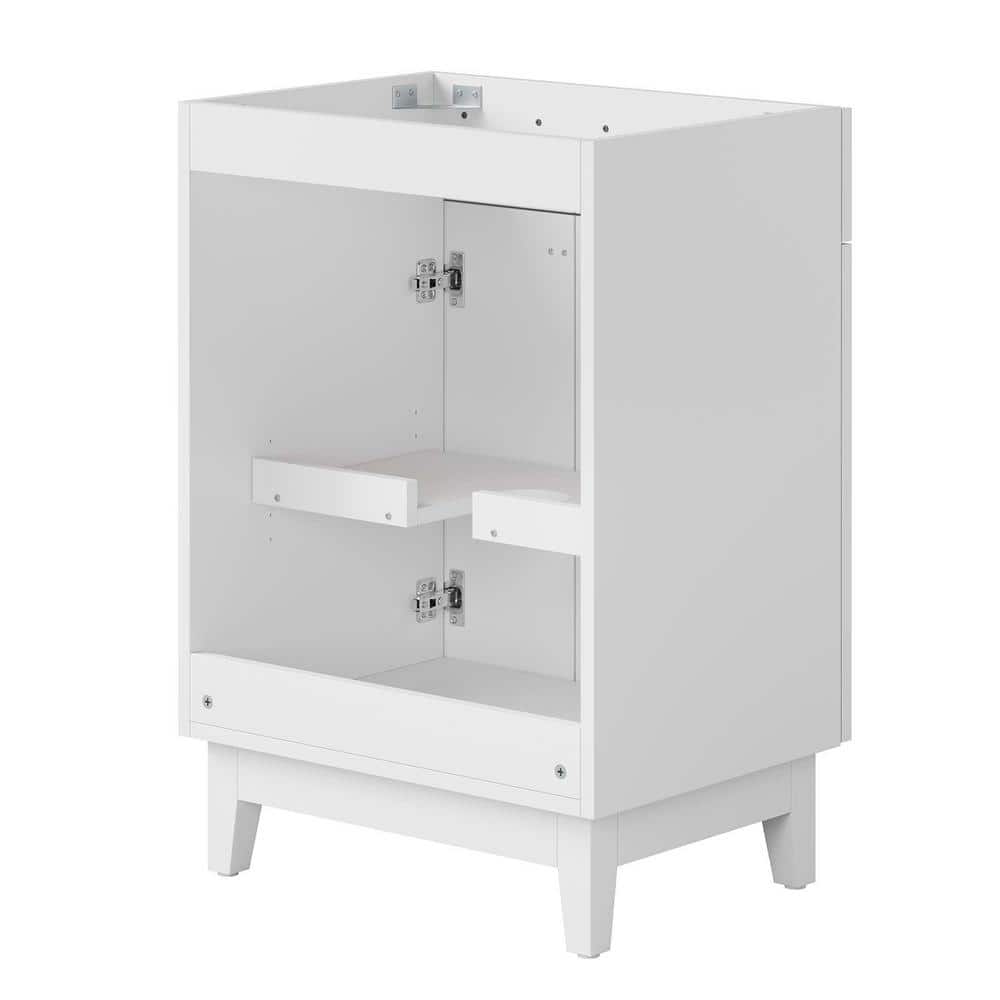 Miles White 24" Particleboard Bathroom Vanity Cabinet