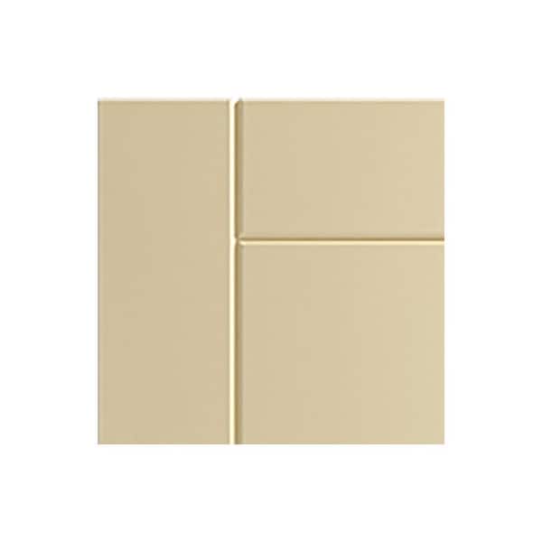 Sanibel 7.25 in. W x 0.625 in. D x 7.25 in. H Beige Cabinet Door Sample Bluff Beige Matte