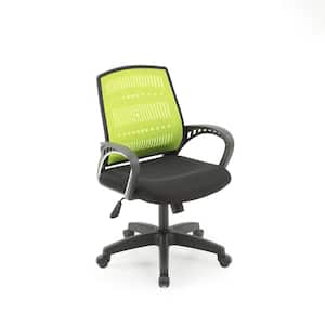 Adjustable Mid-Back Swivel Office Chair in Green
