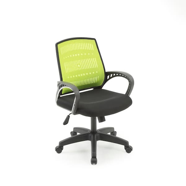 HODEDAH Adjustable Mid-Back Swivel Office Chair in Green
