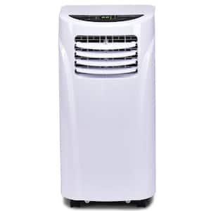 10000 BTU Portable Air Conditioner and Dehumidifier Function Remote in White with Window Kit