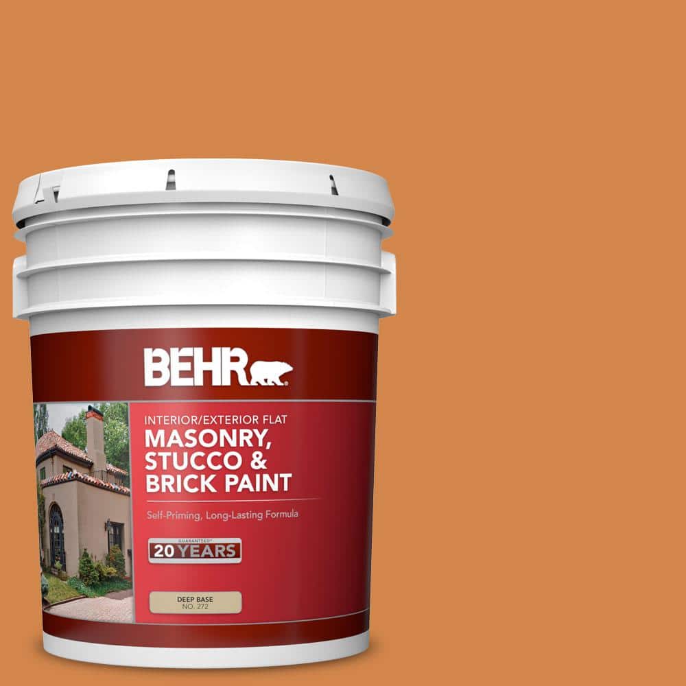 5 gal. #PPU3-03 Flaming Torch Flat Interior/Exterior Masonry, Stucco and Br