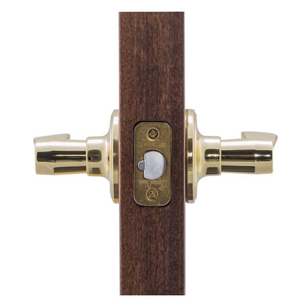 Copper Creek Waverlie Polished Brass Passage Hall/Closet Door