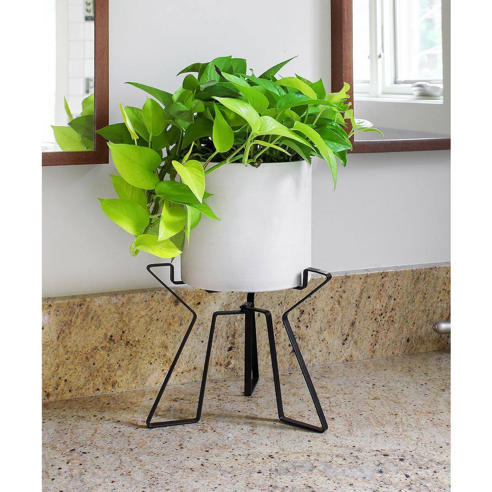 Black Wrought Iron Modern Folding Plant Stand