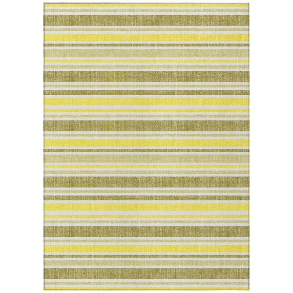 Addison Rugs Chantille ACN531 Khaki 2 ft. 6 in. x 3 ft. 10 in. Machine Washable Indoor/Outdoor Geometric Area Rug