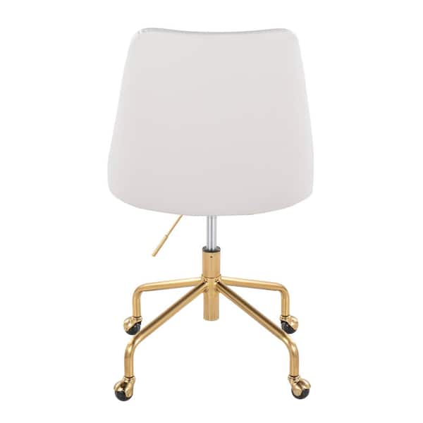 Modern Office Chair With Chrome Arms White - Boss Office Products : Target