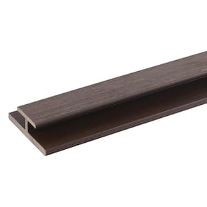 All Weather System 3.1 in. x 1.0 in. x 8 ft. Composite Siding Butt Joint Trim in Spanish Walnut Board
