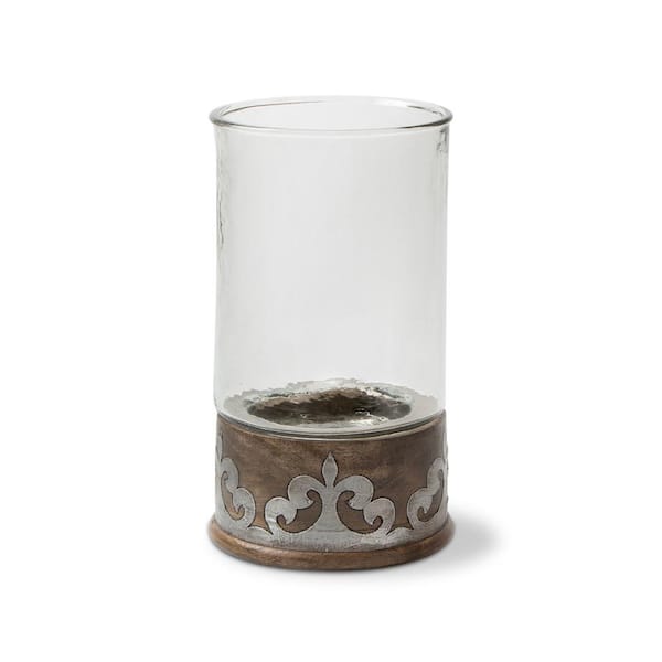 Unbranded 16.5 in. H Wood Metal Candleholder
