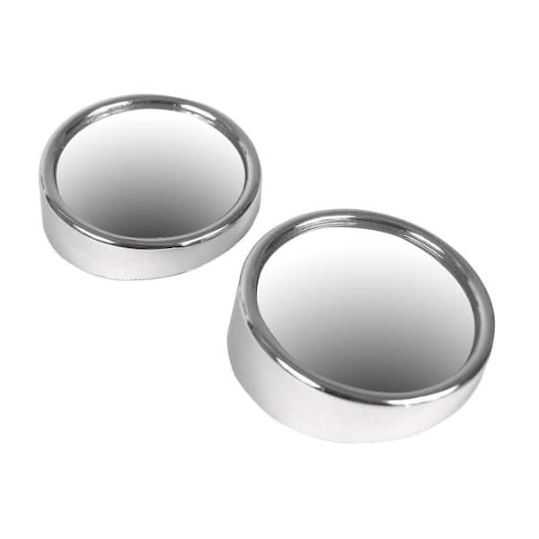 Unbranded 2 in. Chrome Round Adjustable Blind Spot Mirror (2-Pack)