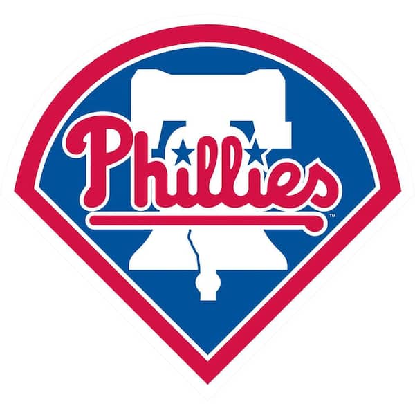 Fathead 38 in. x 41 in. Philadelphia Phillies Logo Wall Decal
