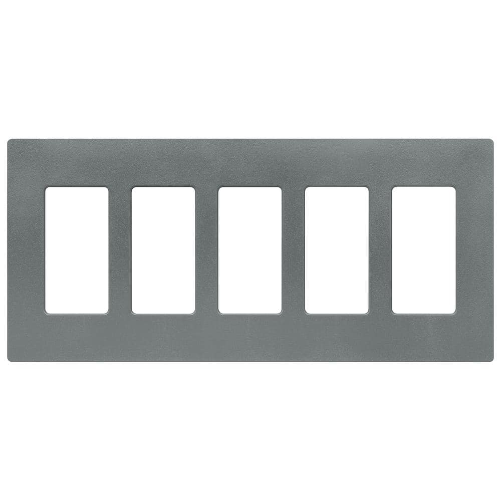 Claro 5 Gang Wall Plate for Decorator/Rocker Switches, Satin, Slate (SC-5-SL) (1-Pack) price history on PriceWatchPro
