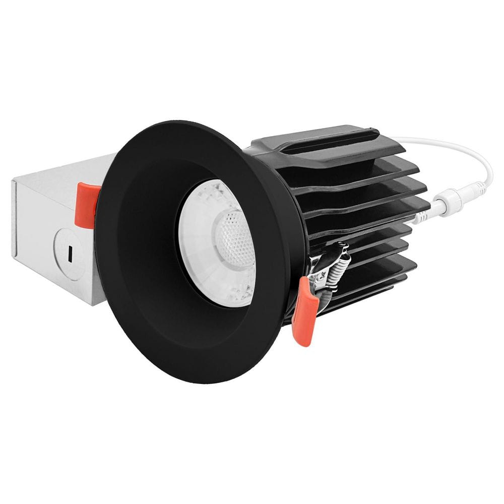 3 In. Integrated LED Regressed Canless Spotlight + Round Black Trim, 5CCT, 15W, 1250LM, CRI90, Dimmable, 60° Beam, ETL price history on PriceWatchPro