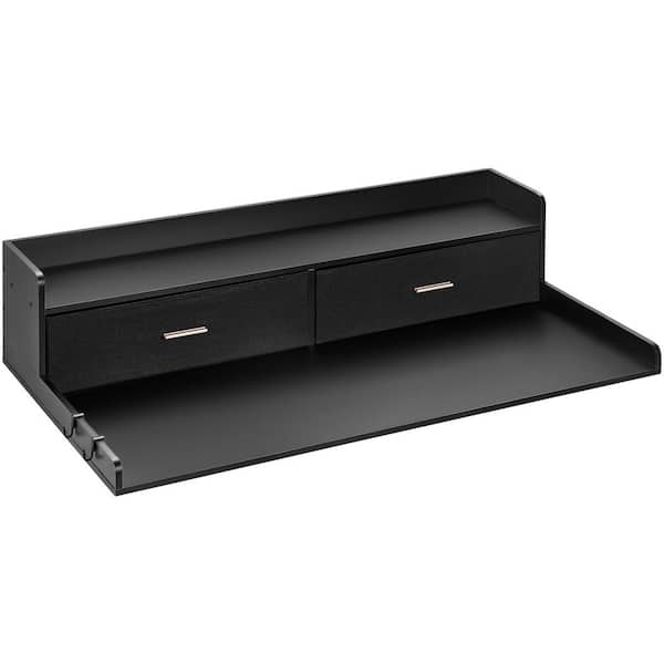 SKYSHALO Washer Dryer Countertop 54 in. x 27 in. Laminate Countertop in Polished with Black Standard Edge for Laundry Room