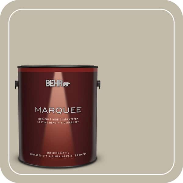 BEHR MARQUEE 1 gal. Home Decorators Collection #HDC-FL13-10 Wilderness Gray Matte Interior Paint & Primer
