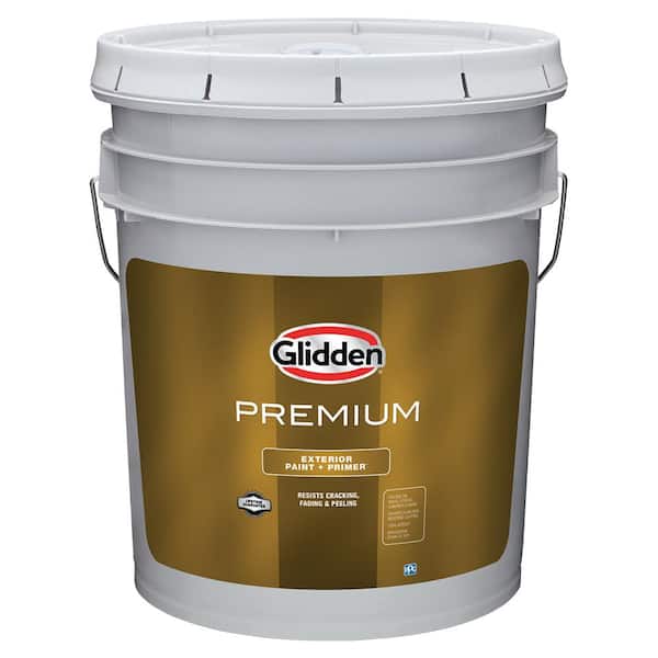 Glidden Premium 5 gal. Flat Base 3 Latex Exterior Paint