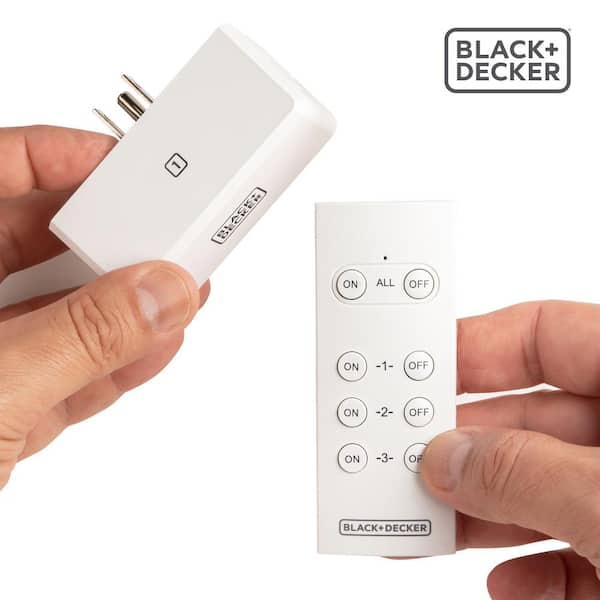 BLACK+DECKER 1 Amp to 15 Amp Plug-In Indoor Wireless Remote