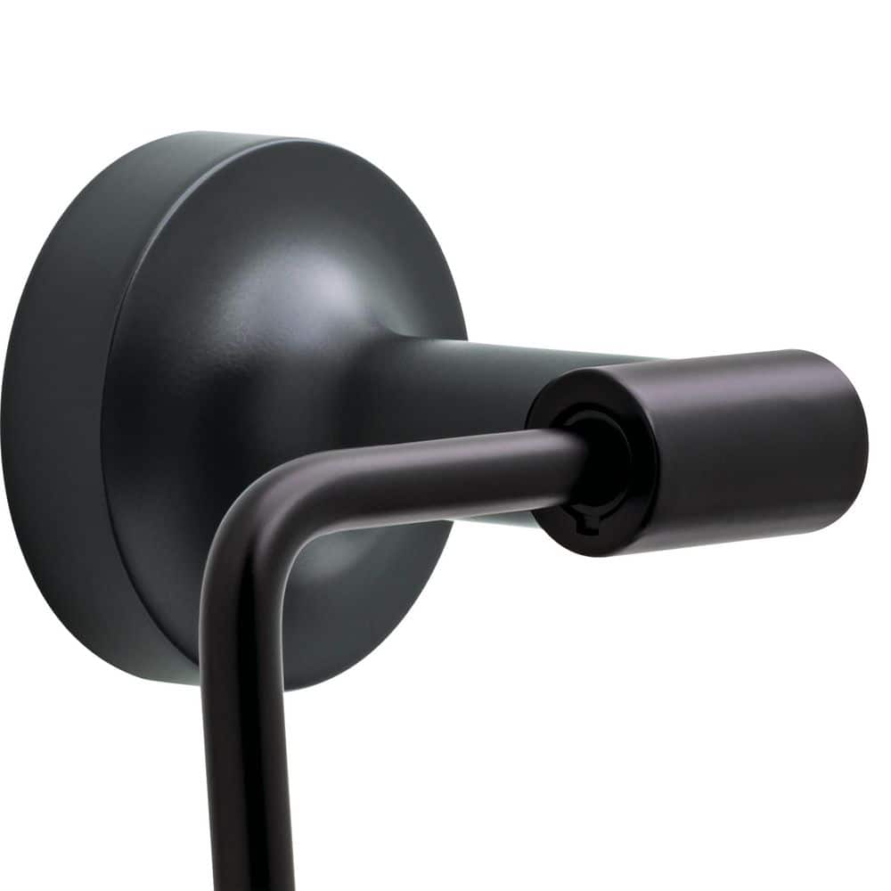 Matte Black Zinc Wall Mounted Euro Style Toilet Paper Holder