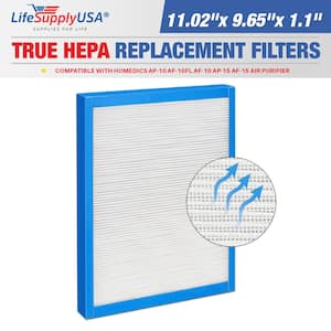 True HEPA Filter Replacement Compatible with HoMedics AP-10 AF-10FL AF-10 AP-15 AF-15 Air Purifier