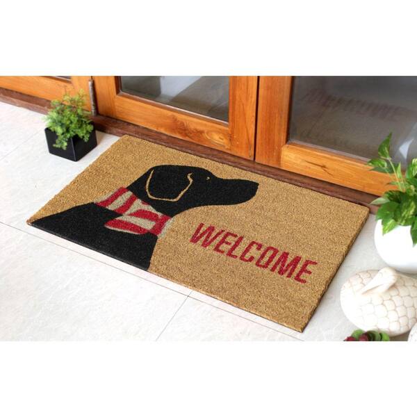 Welcome Mats for Front Door Farmhouse Home Door Mat Rustic Quote Wreath  Doormat