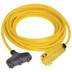 25 ft. Right Angle GFCI Triple Tap Cord