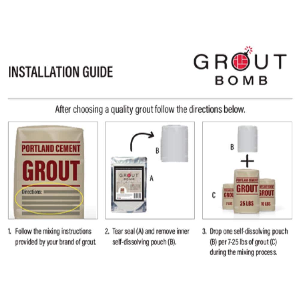 Grout Bomb Waterproof Penetrating Powder Sealer