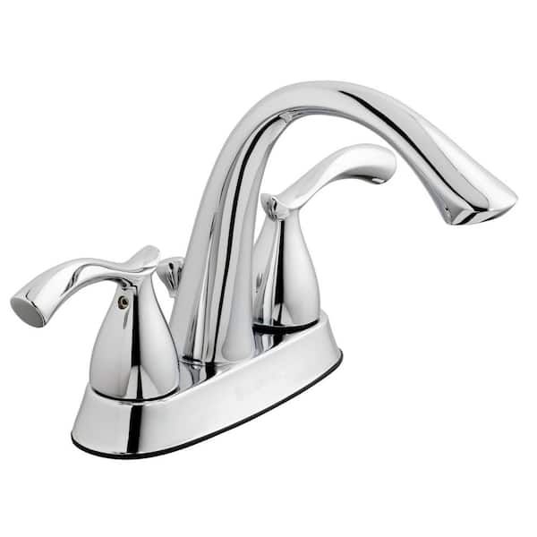Glacier Bay Edgewood 4 in. Centerset Double-Handle Bathroom Faucet in Chrome
